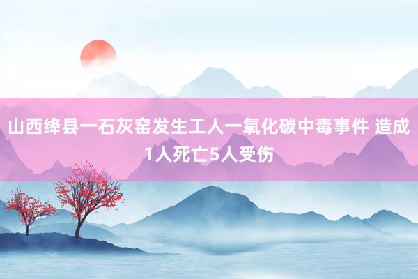 山西绛县一石灰窑发生工人一氧化碳中毒事件 造成1人死亡5人受伤