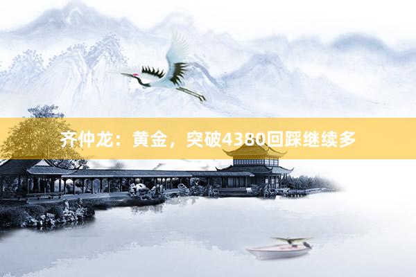 齐仲龙：黄金，突破4380回踩继续多