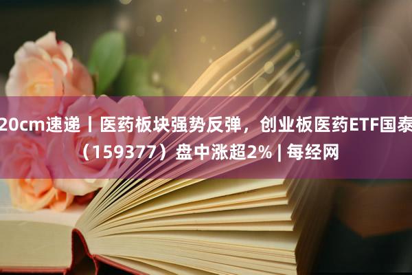 20cm速递丨医药板块强势反弹，创业板医药ETF国泰（159377）盘中涨超2% | 每经网