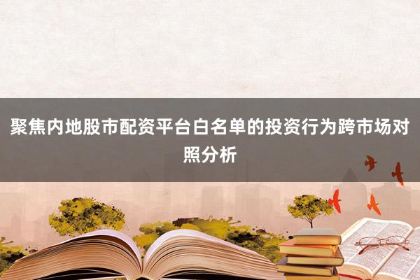 聚焦内地股市配资平台白名单的投资行为跨市场对照分析