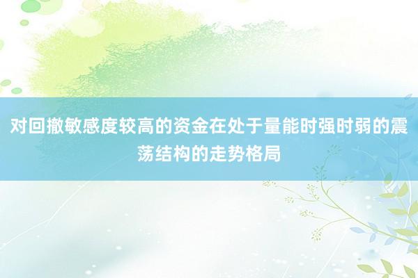 对回撤敏感度较高的资金在处于量能时强时弱的震荡结构的走势格局