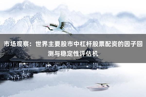 市场观察：世界主要股市中杠杆股票配资的因子回测与稳定性评估机