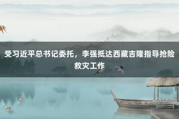 受习近平总书记委托，李强抵达西藏吉隆指导抢险救灾工作