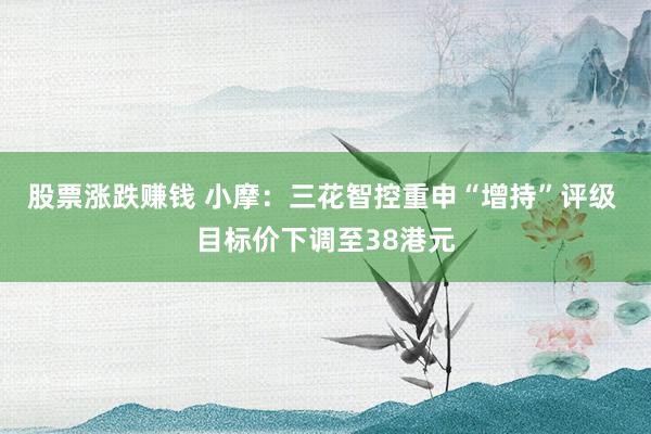 股票涨跌赚钱 小摩：三花智控重申“增持”评级 目标价下调至38港元